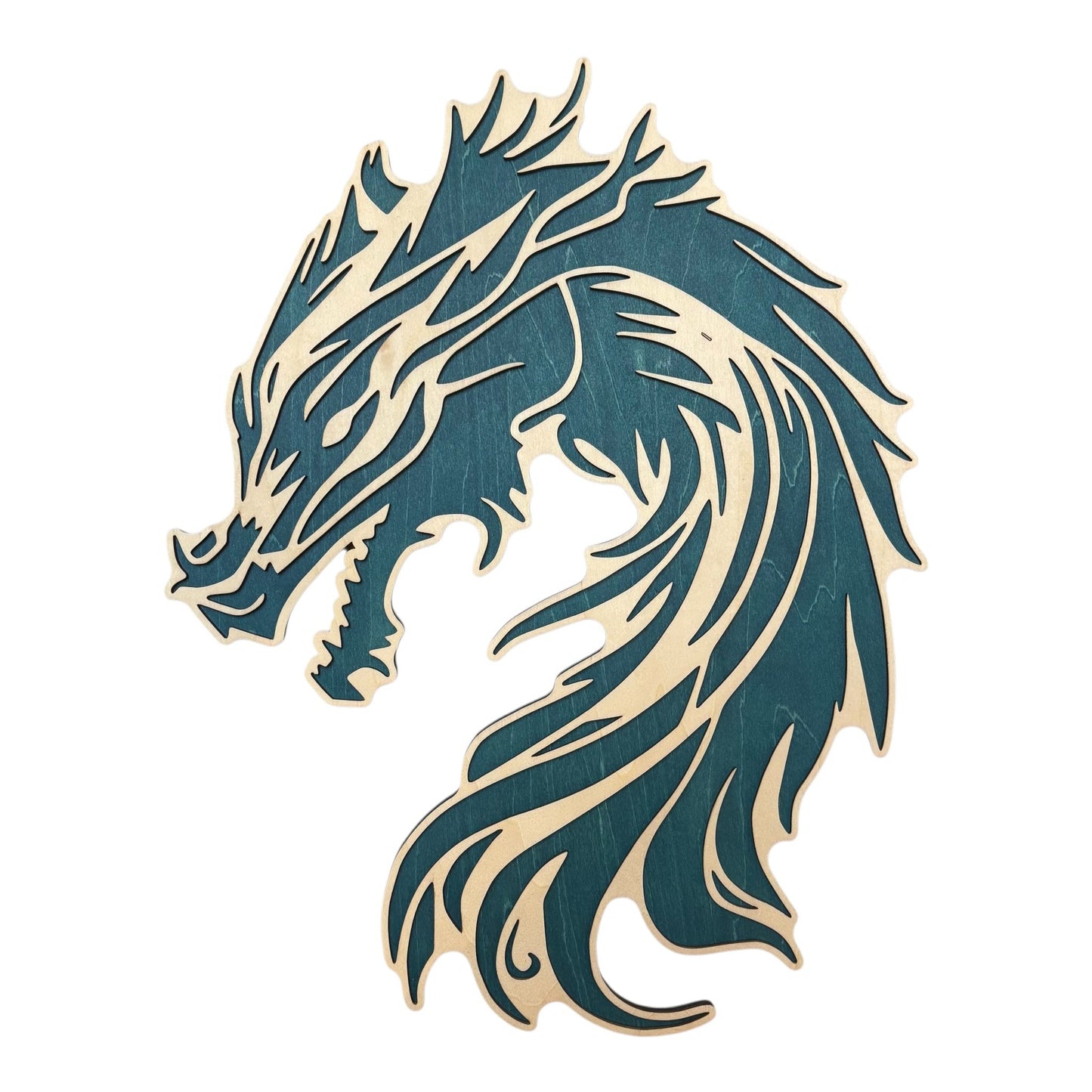Wooden Dragon Art - Relief Wall Decor