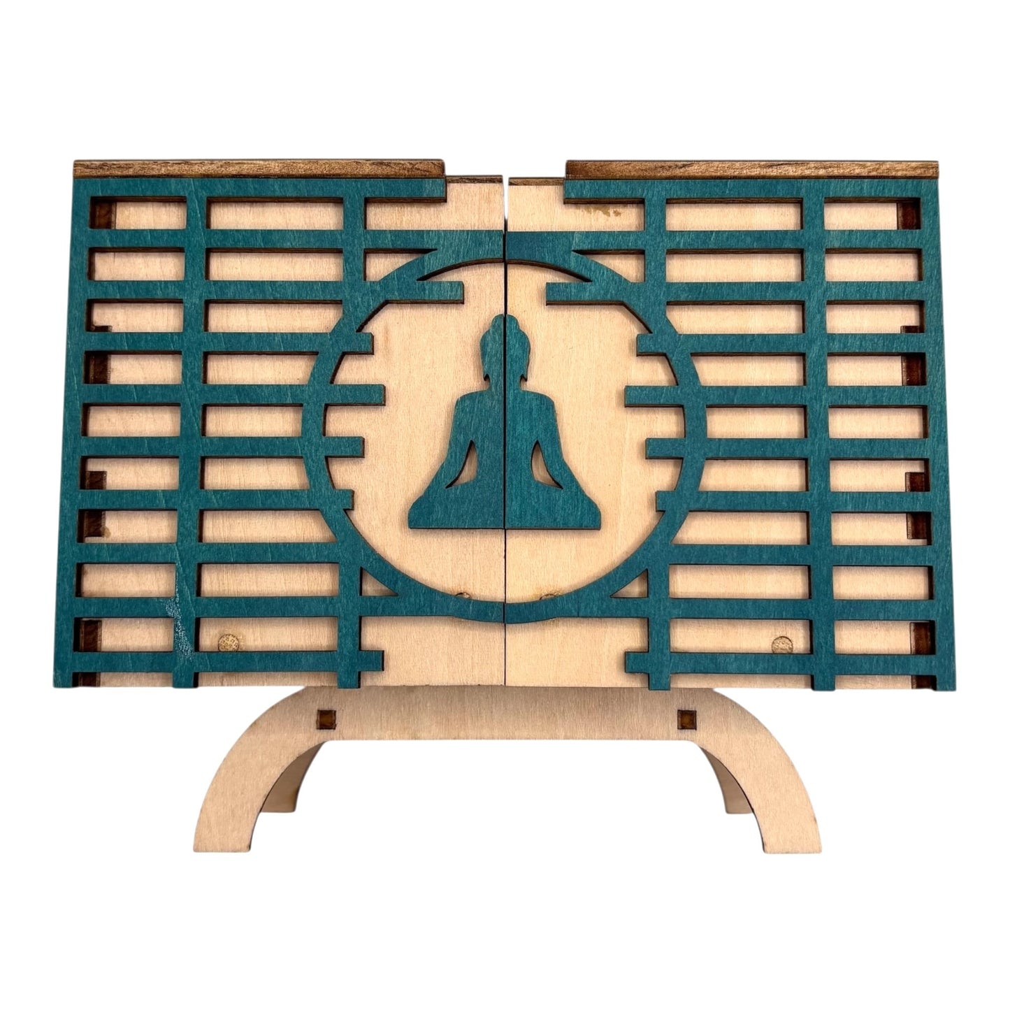 Boîte en bois artisanale à mécanisme, fabrication française, parfaite pour ranger bijoux, trésors et secrets sans casse-tête.
pour une décoration zen et naturel