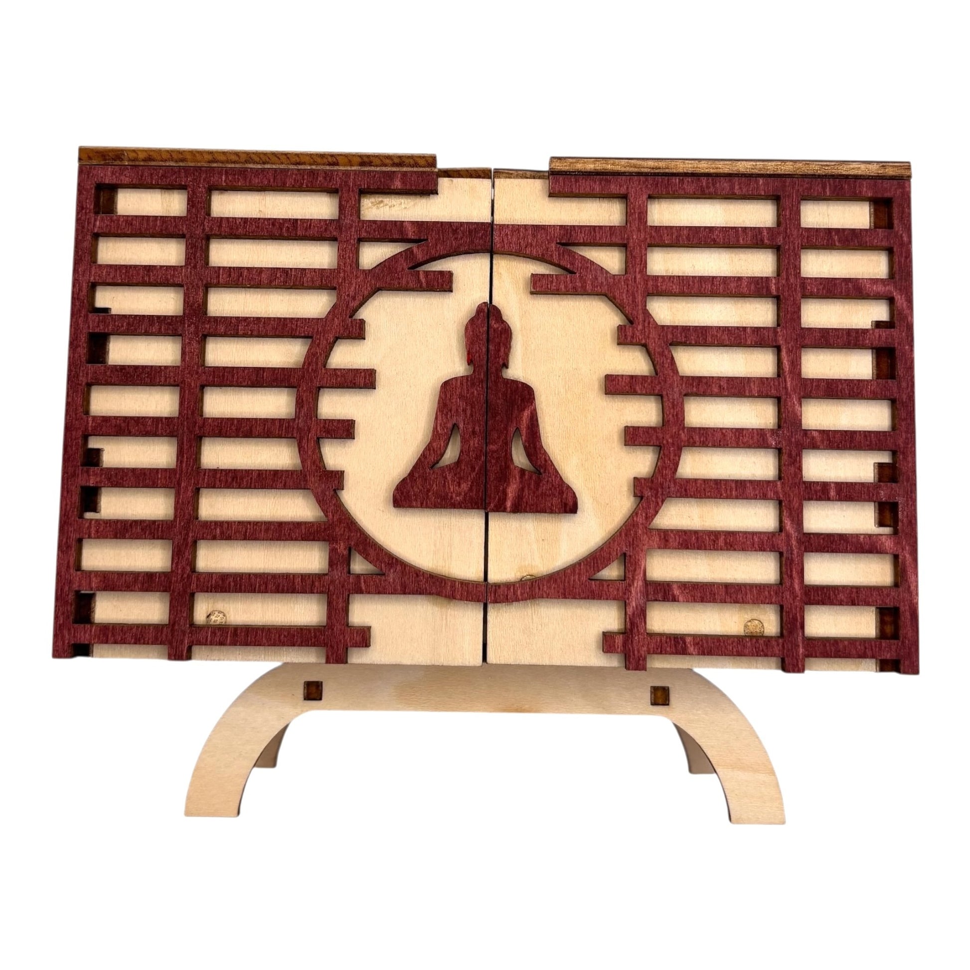 Boîte en bois artisanale à mécanisme, fabrication française, parfaite pour ranger bijoux, trésors et secrets sans casse-tête.
pour une décoration zen et naturel