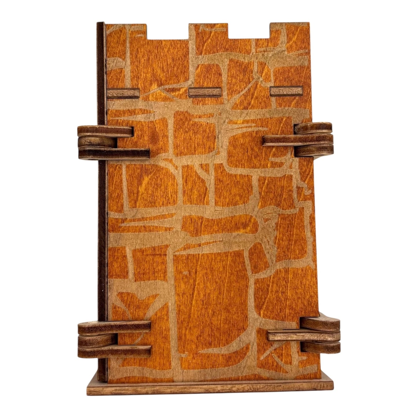 boite en bois en forme de tour de château avec mécanisme d'ouverture  unique mais pas un casse tête, boite à bijoux, secrets ou trésors, fabrication française et artisanale