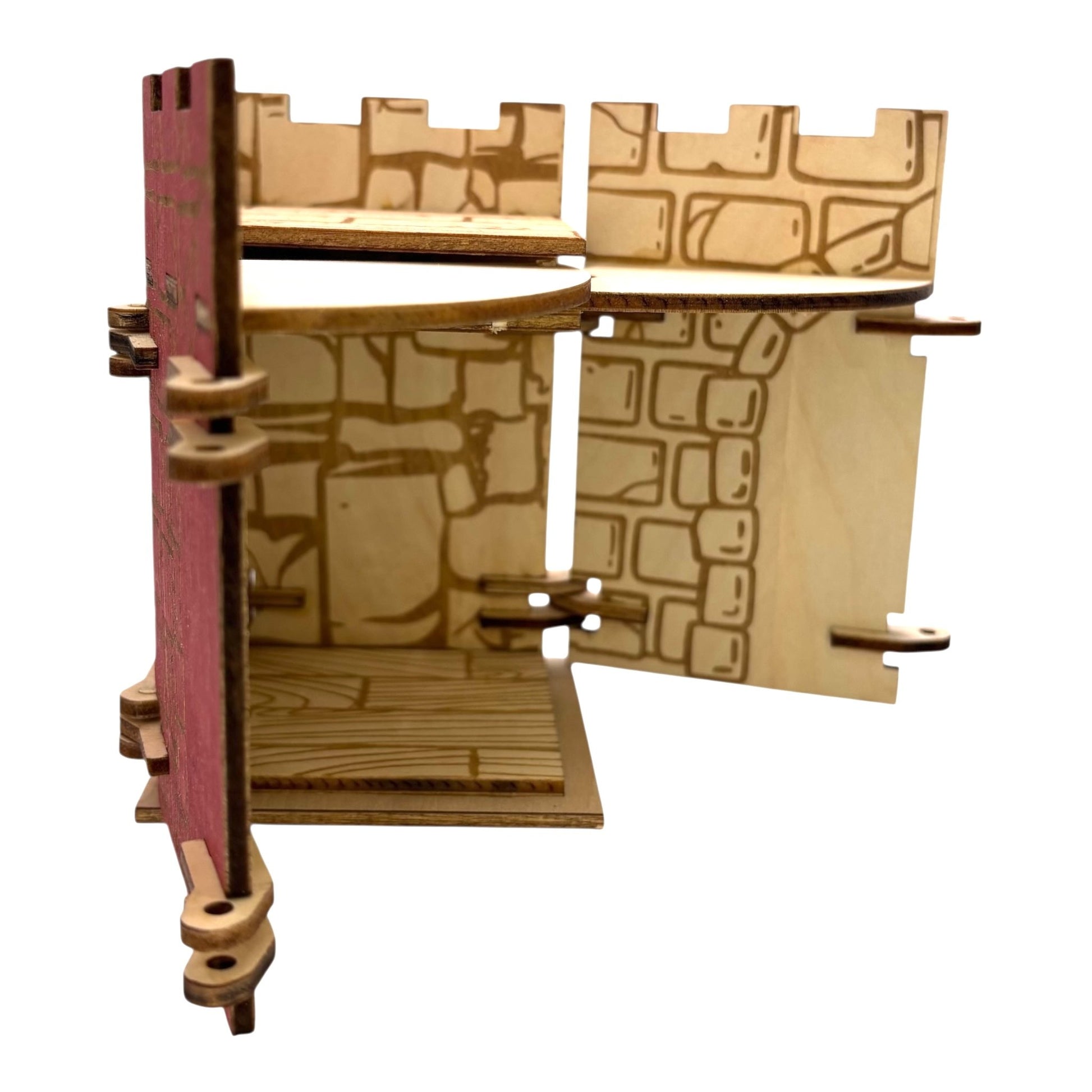 boite en bois en forme de tour de château avec mécanisme d'ouverture  unique mais pas un casse tête, boite à bijoux, secrets ou trésors, fabrication française et artisanale