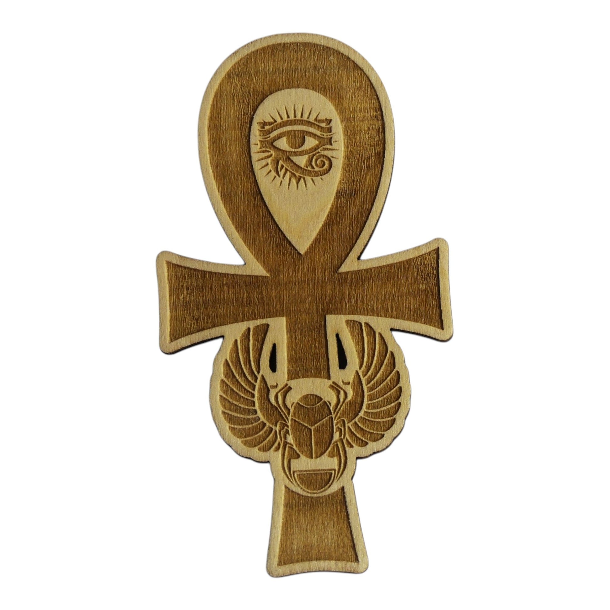 Croix de Hank rechargement fleur de vie , ésotérisme , symbole sacrés, bien être lithothérapie fabrication francaise et artisanale  en gravure et découpe laser 