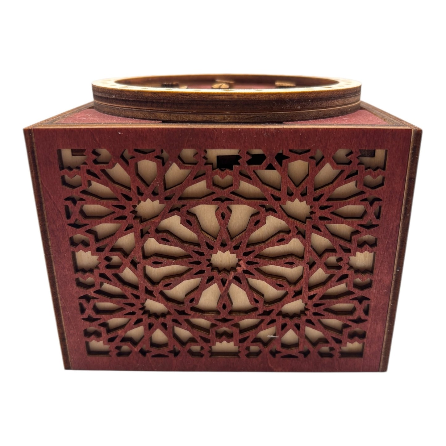 Cube engrenage mécanisme sans casse tete boite en bois à bijoux secrets trésors découpe et gravures lasers décoration intérieur fabrication francaise et artisanale