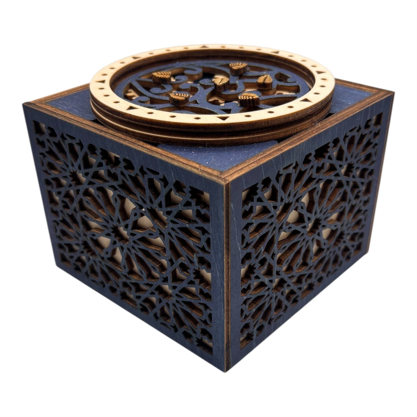 Cube engrenage mécanisme sans casse tete boite en bois à bijoux secrets trésors découpe et gravures lasers décoration intérieur fabrication francaise et artisanale