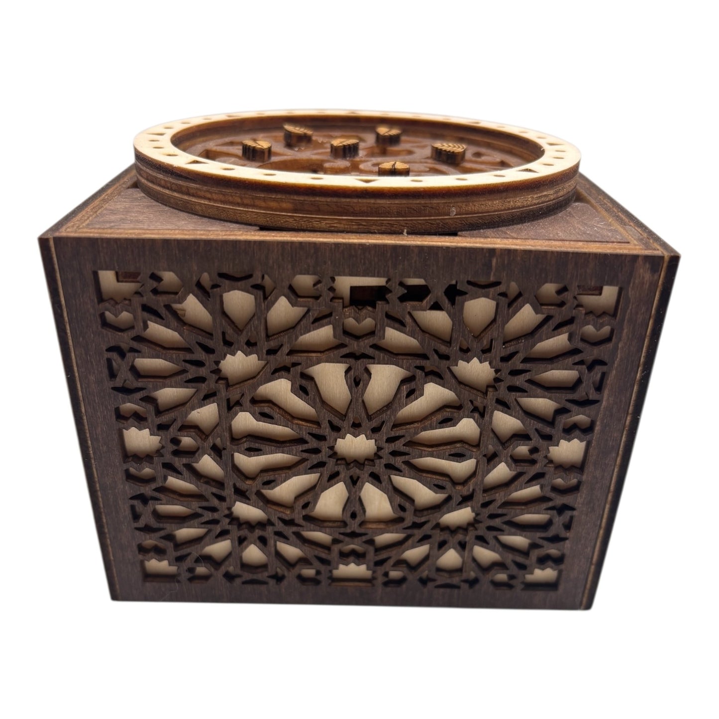 Cube engrenage mécanisme sans casse tete boite en bois à bijoux secrets trésors découpe et gravures lasers décoration intérieur fabrication francaise et artisanale