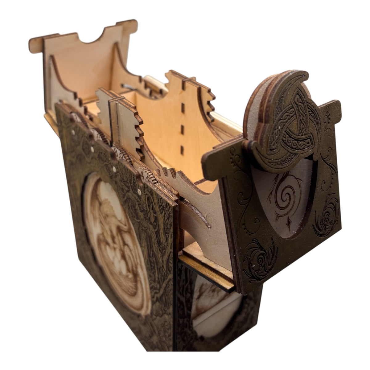 Arcadeck — Rangement en bois pour deck et dés - compteur de points