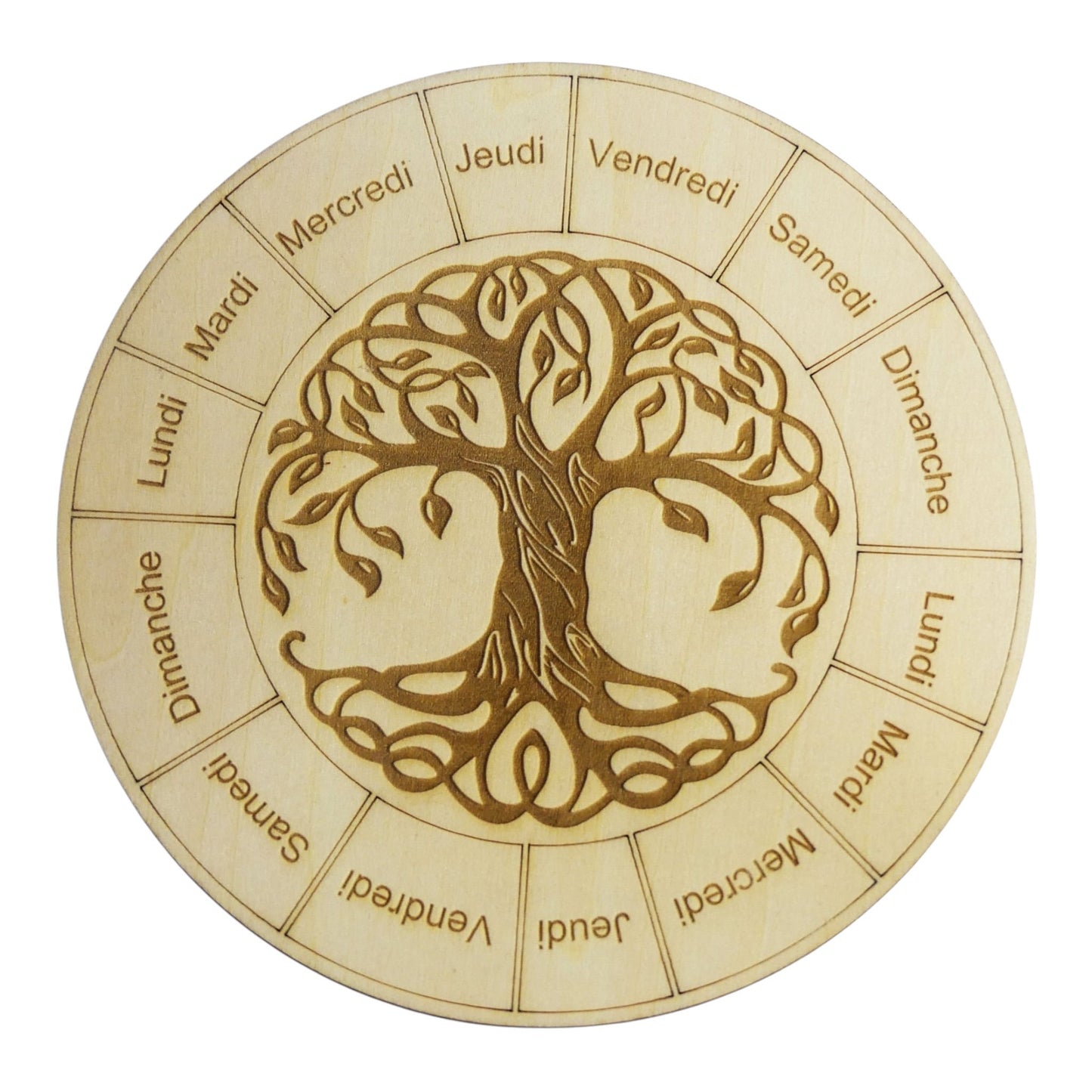 planche à pendule arbre de vie rechargement fleur de vie , ésotérisme, bien être lithothérapie fabrication francaise et artisanale  en gravure et découpe laser 