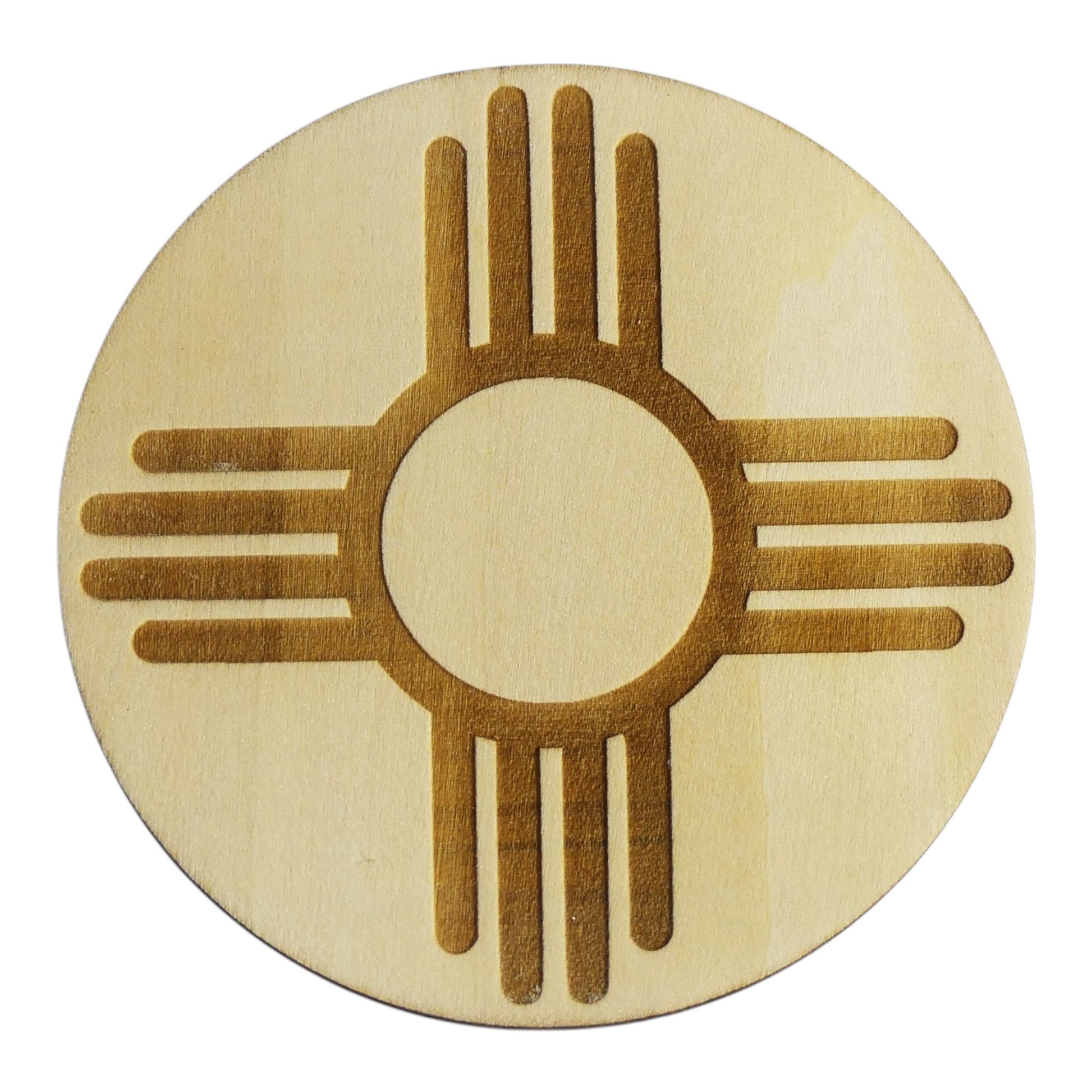 Soleil Amérindien Plaque de rechargement fleur de vie symbole sacré ésotérisme , lithothérapie bien être zen gravure et découpe laser fabrication francaise et artisananle