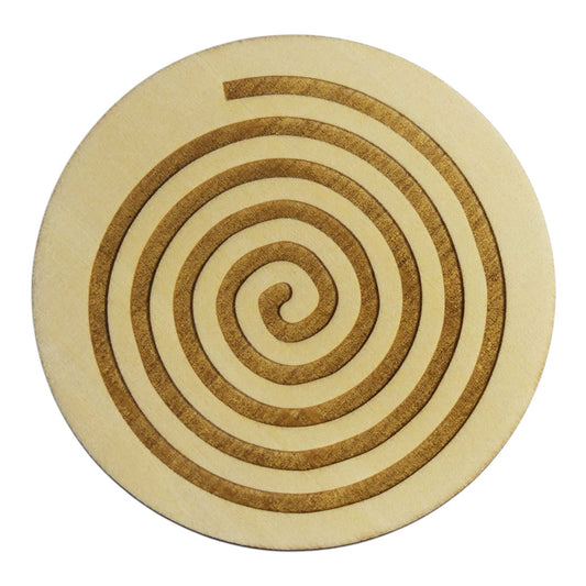 Plaque De rechargement Spirale Celtique rechargement fleur de vie , ésotérisme , symbole sacrés, bien être lithothérapie fabrication francaise et artisanale  en gravure et découpe laser 