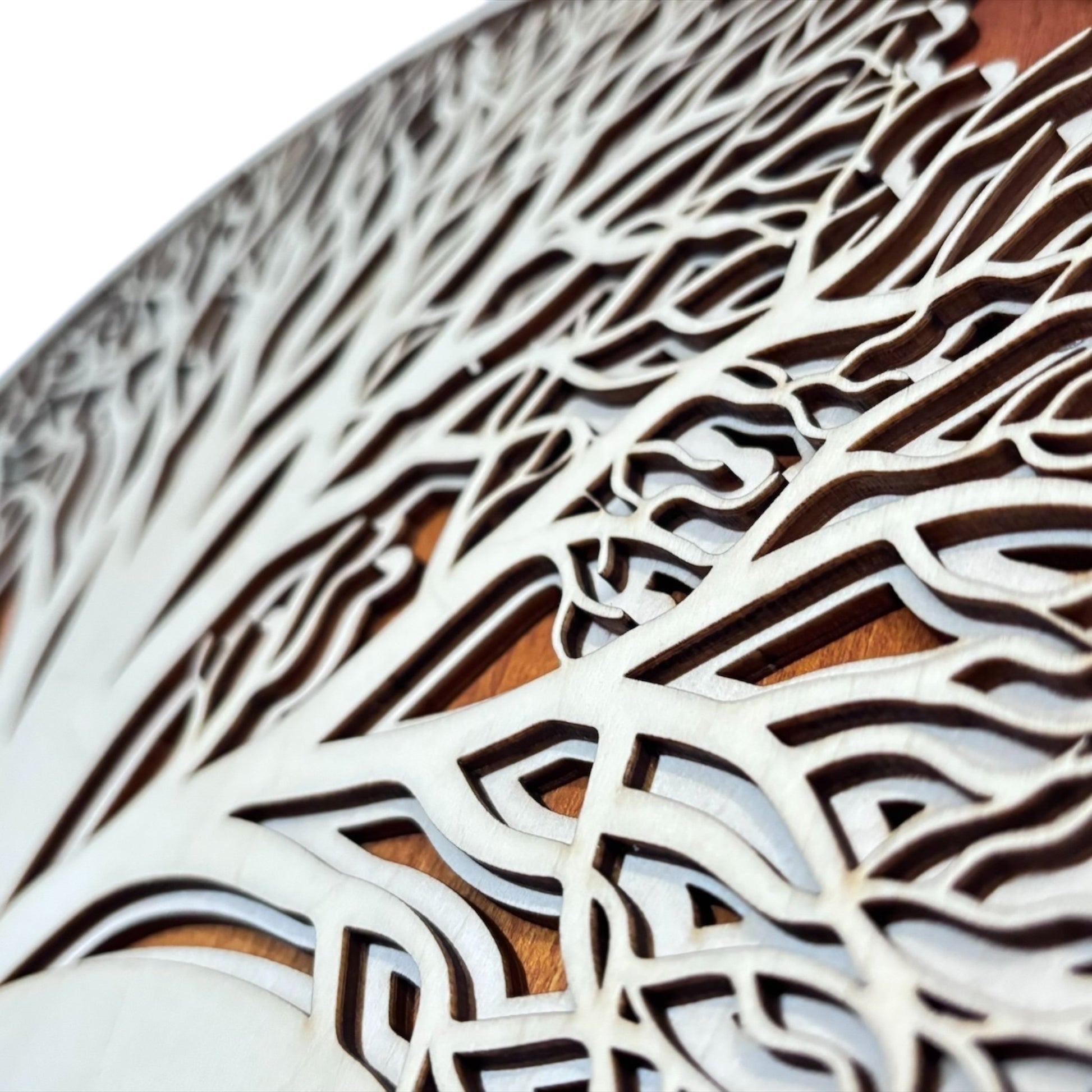 Tableaux en bois, décoration d'intérieur naturelle en découpe laser. Décoration murale en reliefs. Art du bois de fabrication francaise et artisanale 