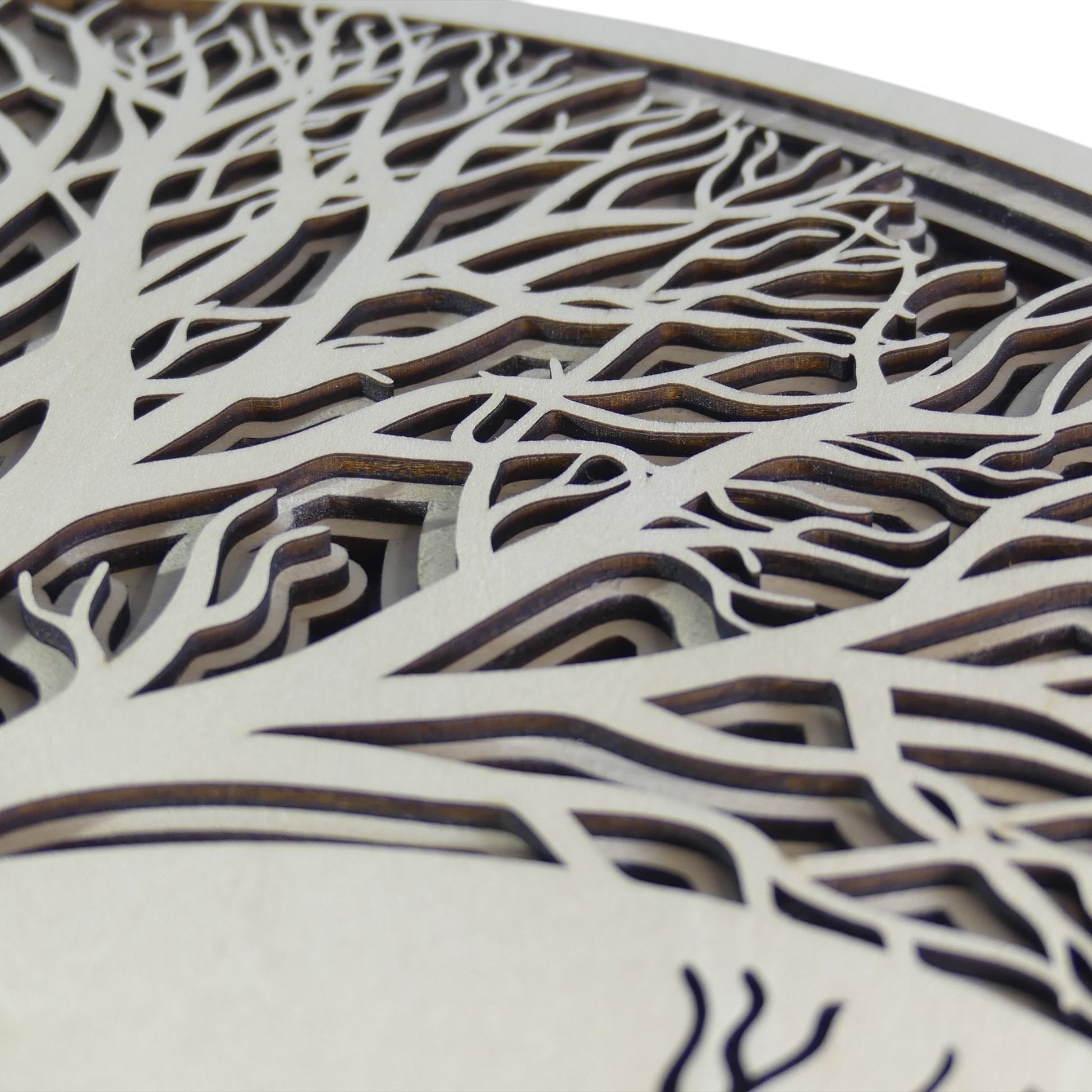 Tableaux en bois, décoration d'intérieur , zen bien être naturelle en découpe laser. Décoration murale en reliefs. Art du bois de fabrication francaise et artisanale 