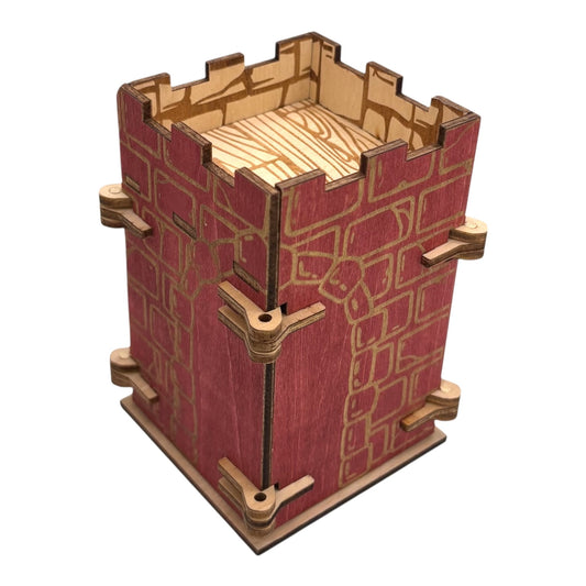 boite en bois en forme de tour de château avec mécanisme d'ouverture  unique mais pas un casse tête, boite à bijoux, secrets ou trésors, fabrication française et artisanale