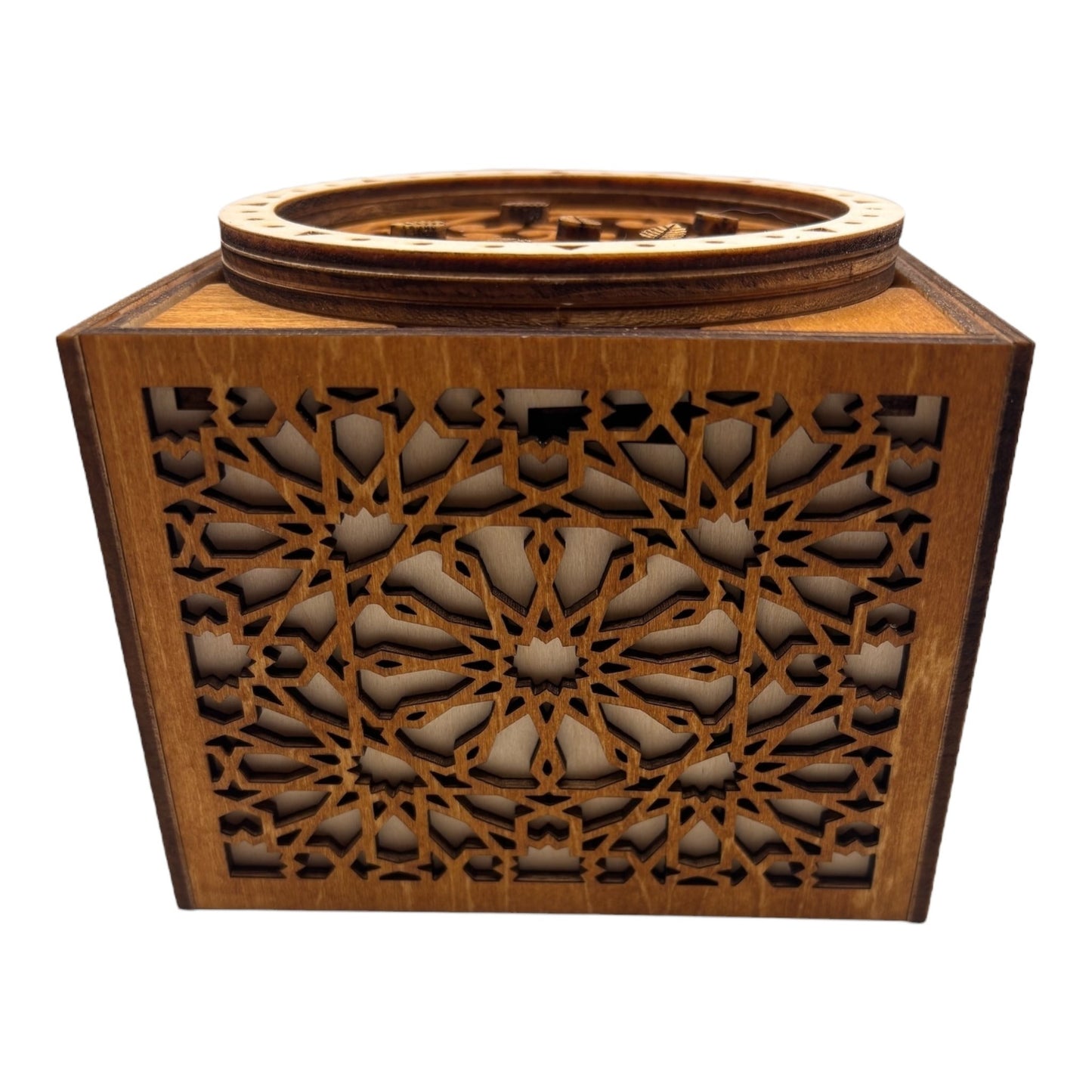Cube engrenage mécanisme sans casse tete boite en bois à bijoux secrets trésors découpe et gravures lasers décoration intérieur fabrication francaise et artisanale