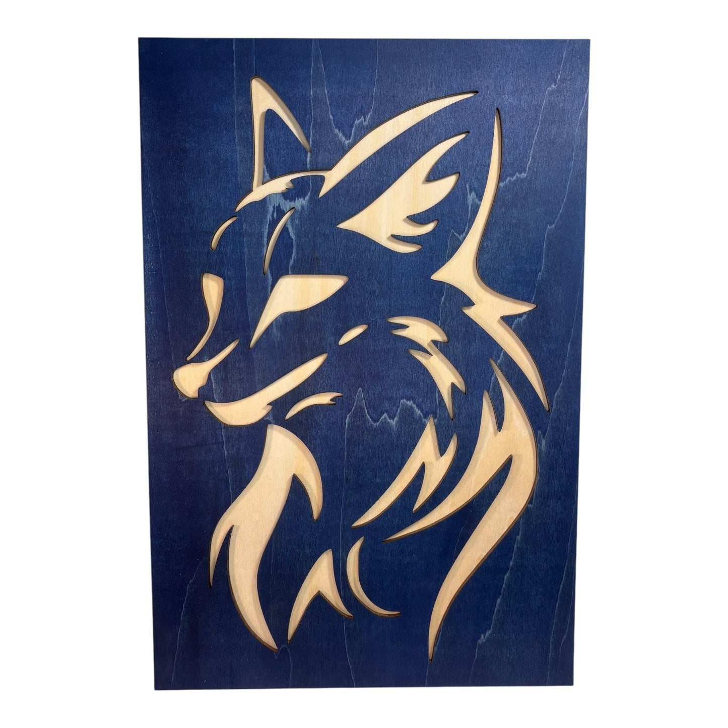 Duo de Tableaux Loup et Renard Style Tribal
