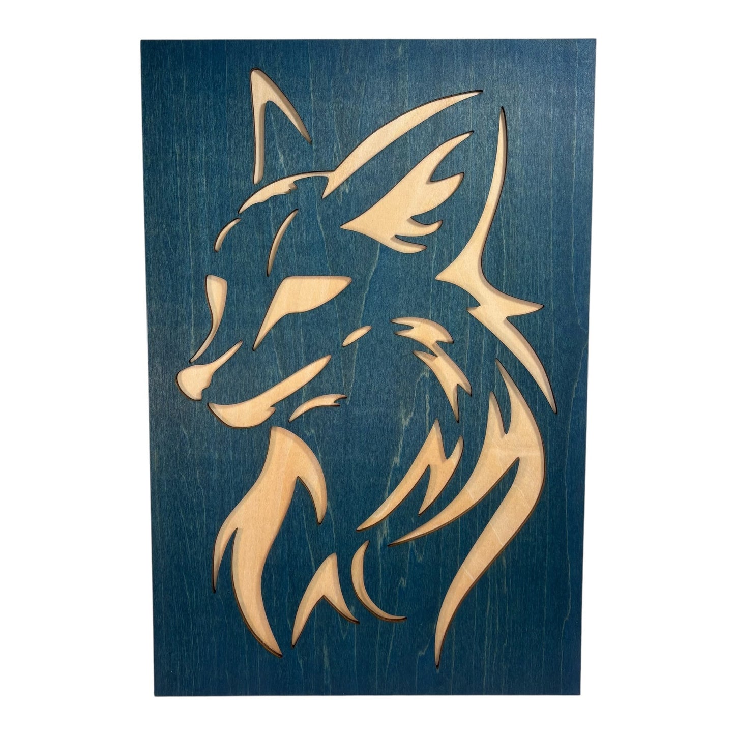 Duo de Tableaux Loup et Renard Style Tribal