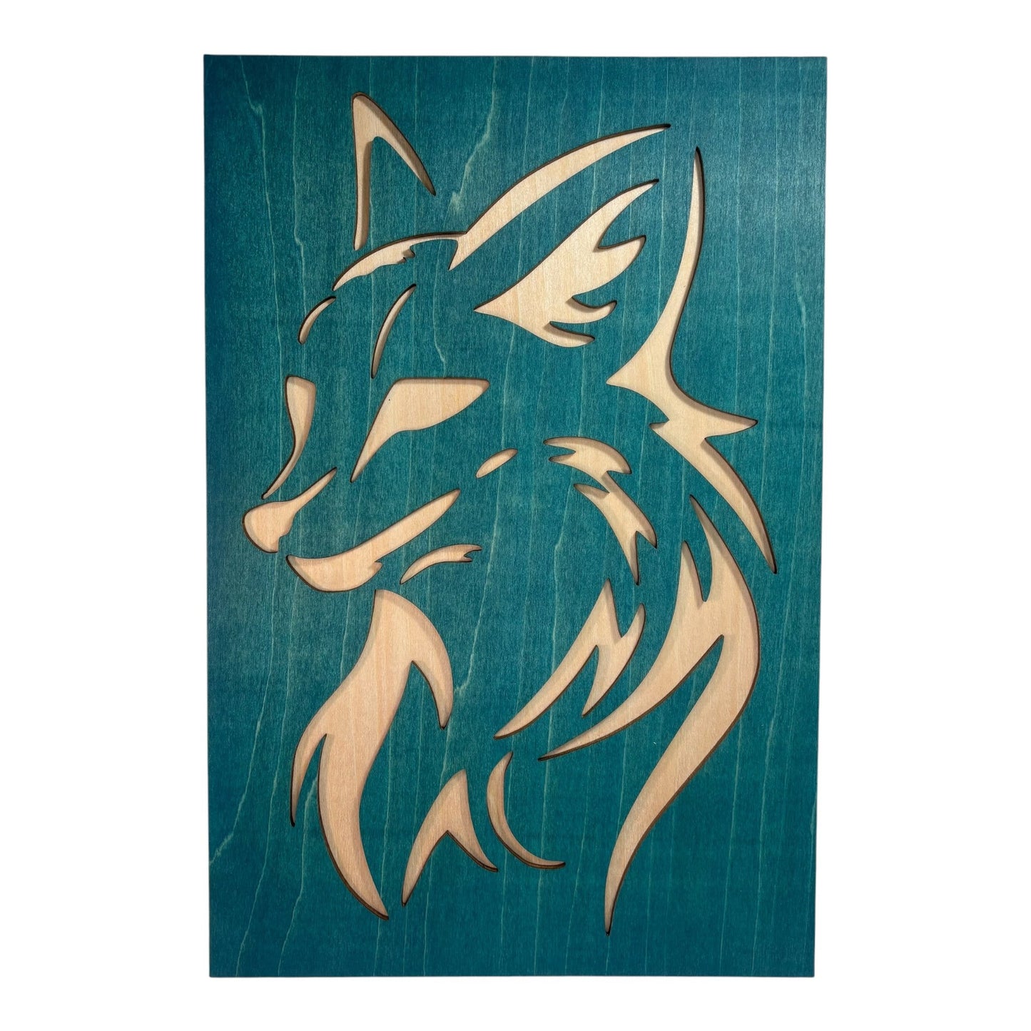 Duo de Tableaux Loup et Renard Style Tribal