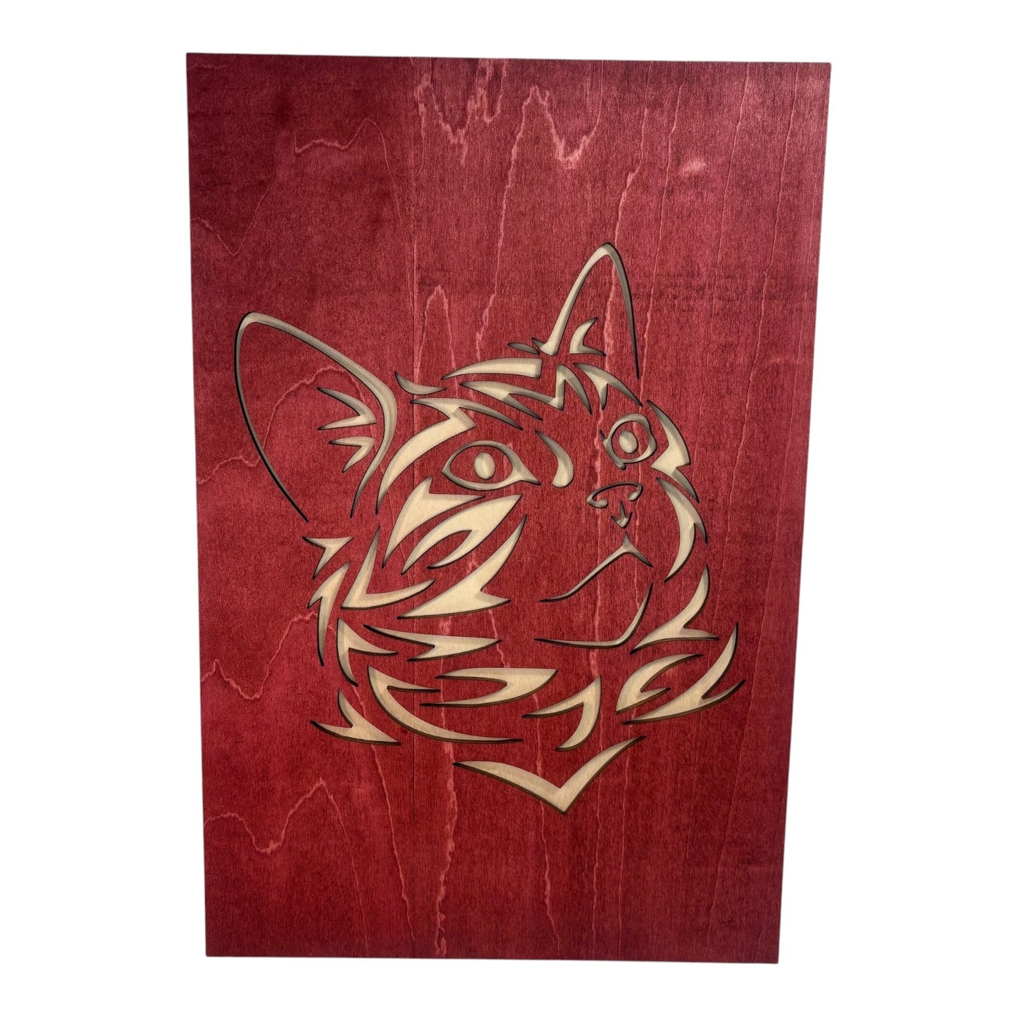 Tribal cat paintings