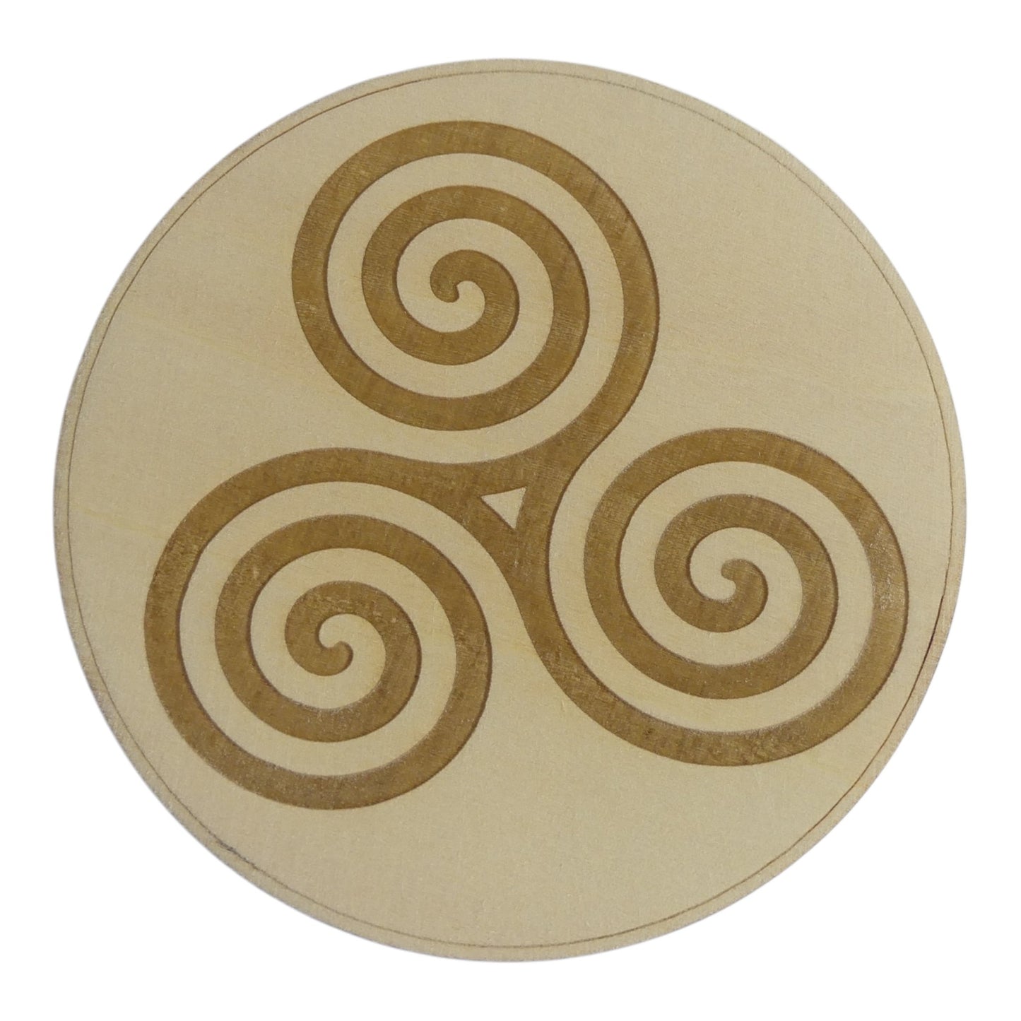 triskel plaque de rechargement fleur de vie , ésotérisme , symbole sacrés, bien être lithothérapie fabrication francaise et artisanale  en gravure et découpe laser 